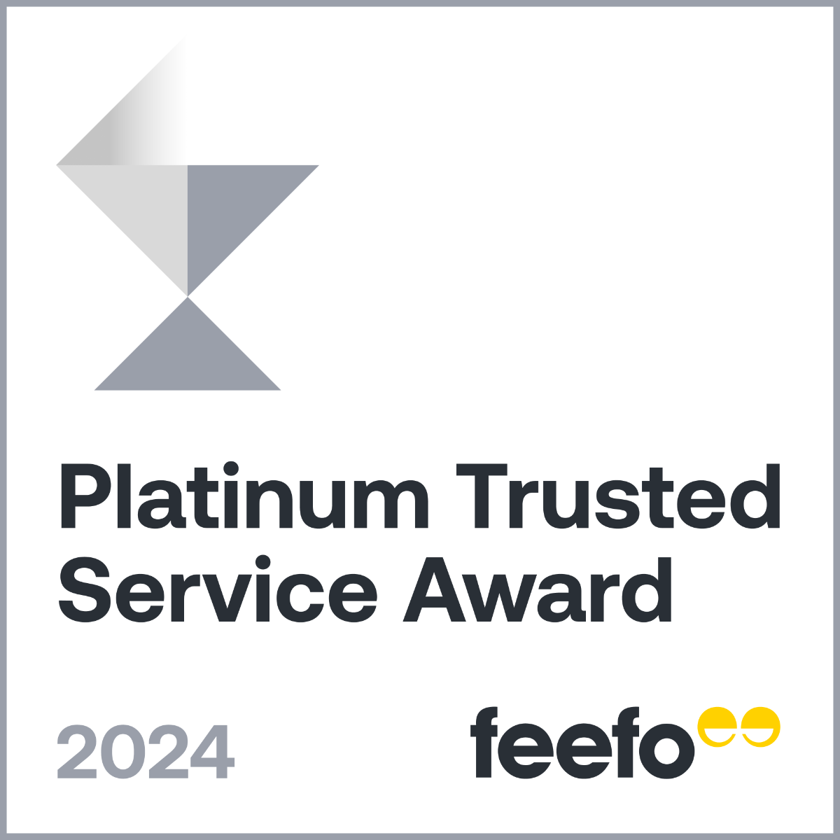Feefo Platinum Service Award 2024