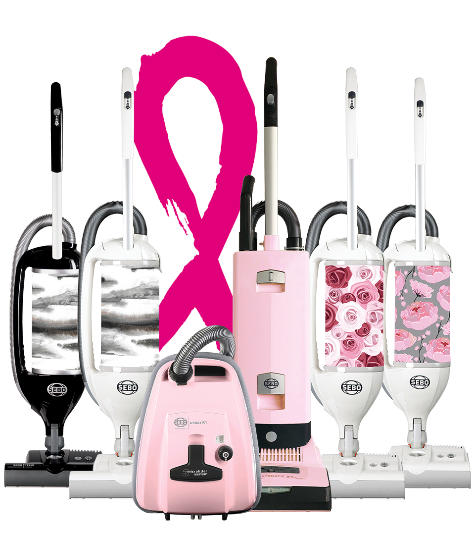 SEBO Pink RIbbon Vacuum Cleaners